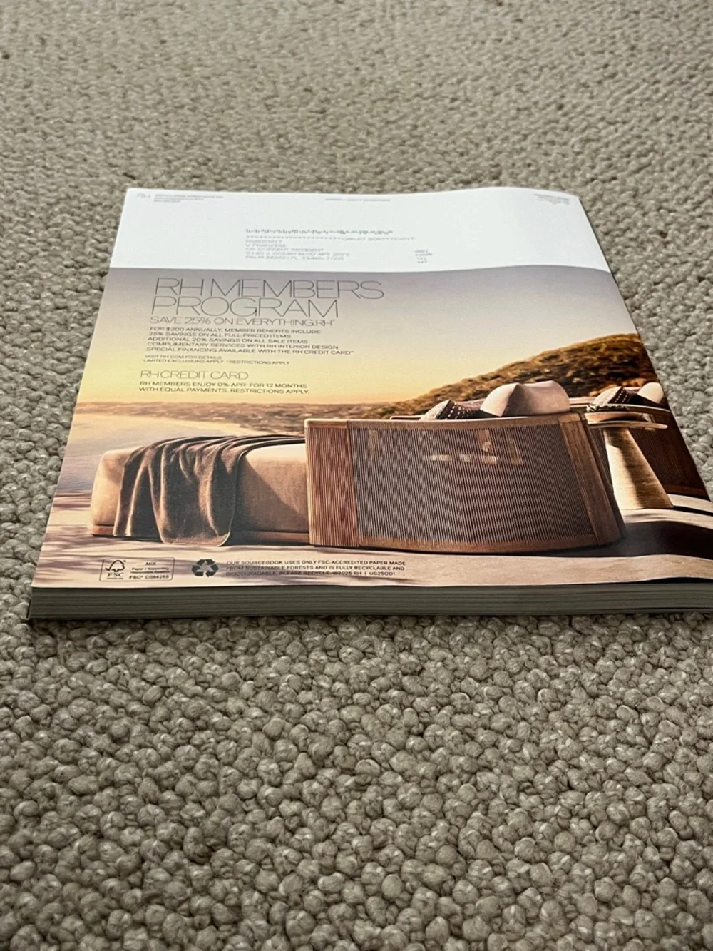 Restoration Hardware (RH) 2025 Outdoor Catalog